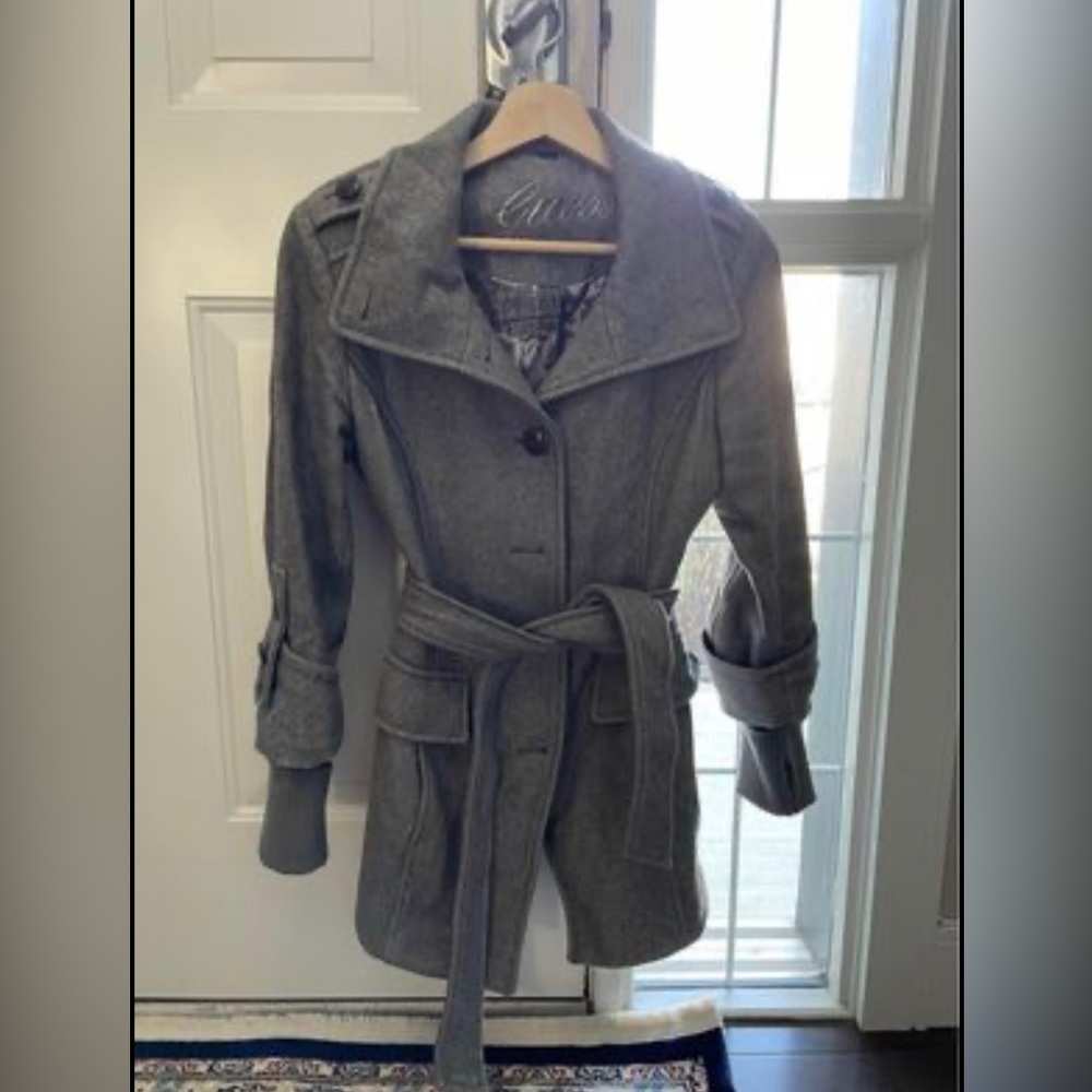 Classy Grey Guess Coat Size S